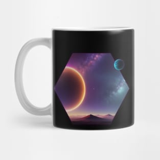 Planets in Space - Cosmic Exploration Design Mug